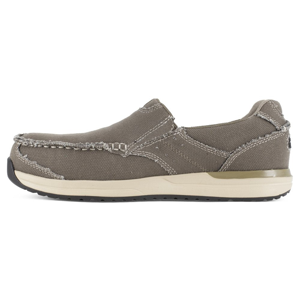 ROCKPORT CASUAL WORK SLIP-ON MEN'S COMPOSITE TOE SHOE'S LANGDON RK2151 IN BREEN - TLW Shoes