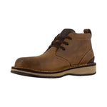 ROCKPORT LACE-UP CHUKKA MEN'S PRESTIGE POINT STEEL TOE SHOE'S RK2801 IN BEESWAX BROWN - TLW Shoes