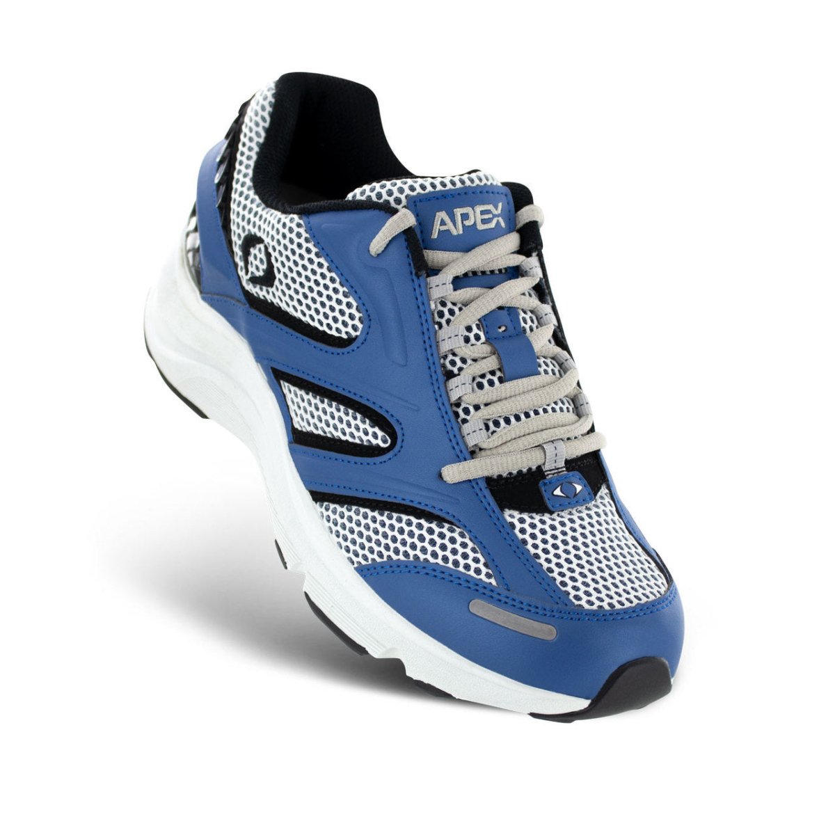 Apex V551 Running And Walking Men's Shoe In White/Blue - TLW Shoes