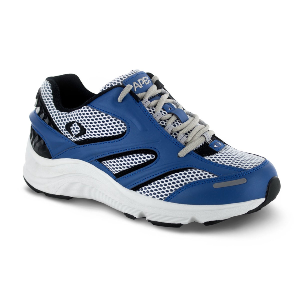 Apex V551 Running And Walking Men's Shoe In White/Blue - TLW Shoes