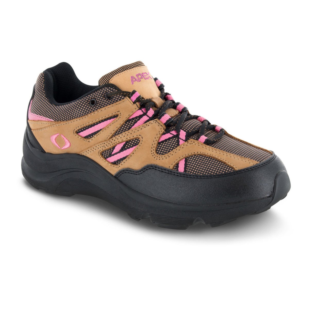 APEX V752 SIERRA TRAIL RUN WOMEN'S ACTIVE SHOE IN BROWN/PINK - TLW Shoes