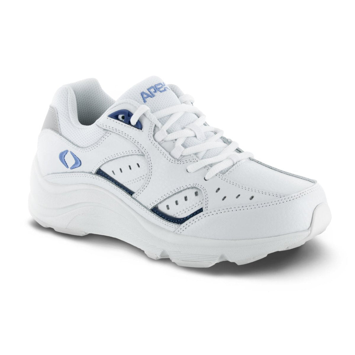 Apex V854 Walker Women's Shoes In White/peri - TLW Shoes