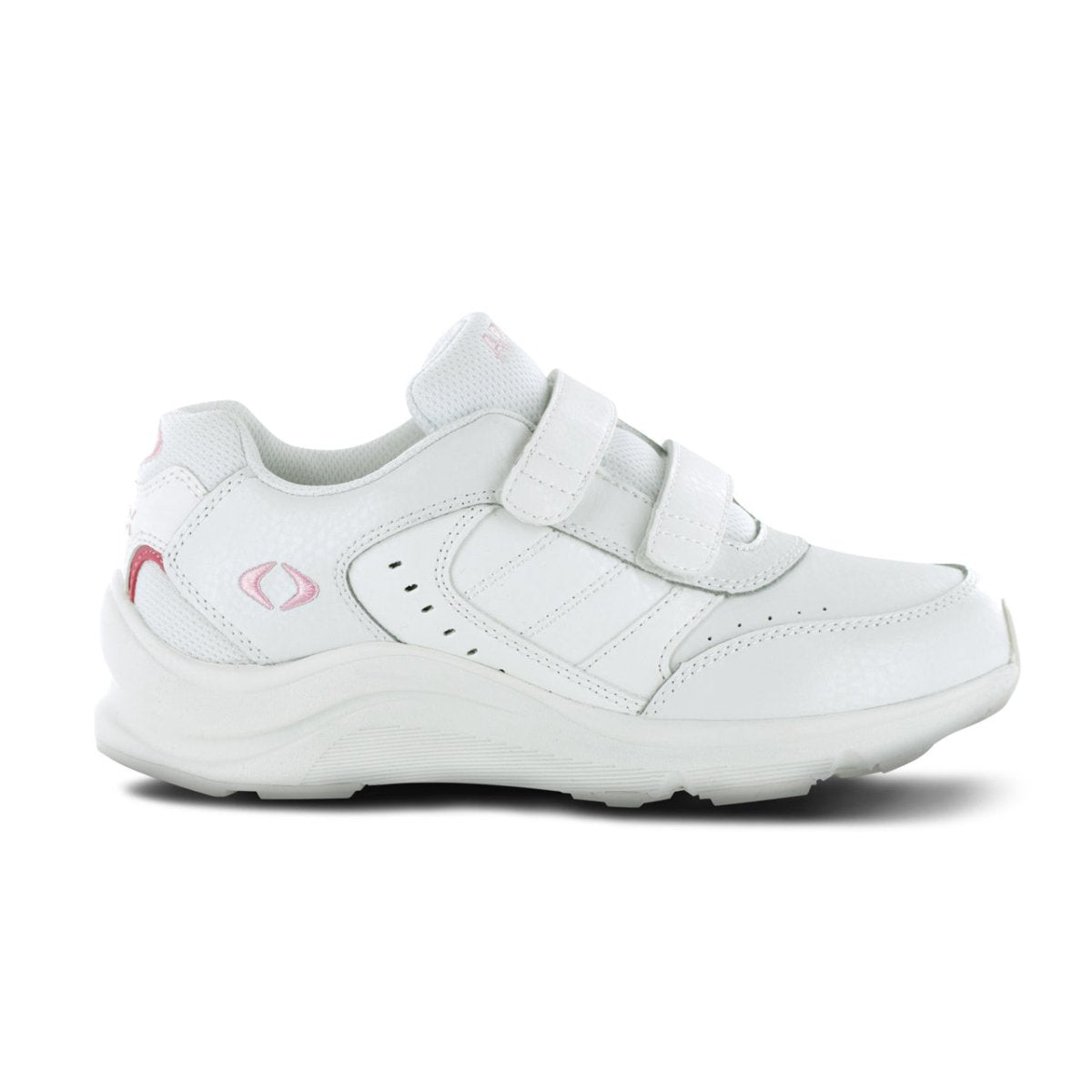Apex V952w Dbl Velcro Walk Women's Strap Shoe In White - TLW Shoes