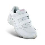 APEX V952W DBL VELCRO WALK WOMEN'S STRAP SHOE IN WHITE - TLW Shoes