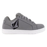 VOLCOM MEN'S SKATE INSPIRED COMPOSITE TOE WORK SHOE STONE VM30468 IN GREY AND BLACK - TLW Shoes