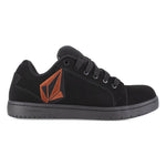 VOLCOM MEN'S SKATE INSPIRED COMPOSITE TOE WORK SHOE STONE VM30471 IN BLACK AND RED - TLW Shoes