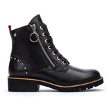 PIKOLINOS VICAR W0V-8610 WOMEN'S LACES AND ZIPPER ANKLE BOOTS IN BLACK - TLW Shoes