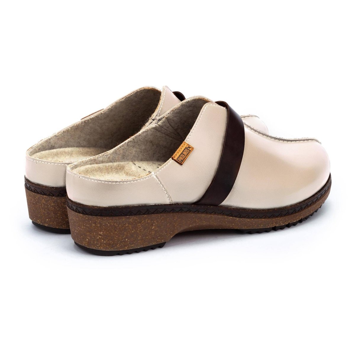 PIKOLINOS GRANADA W0W-3590C1 WOMEN'S LOAFERS CLOG SHOES IN MARFIL - TLW Shoes