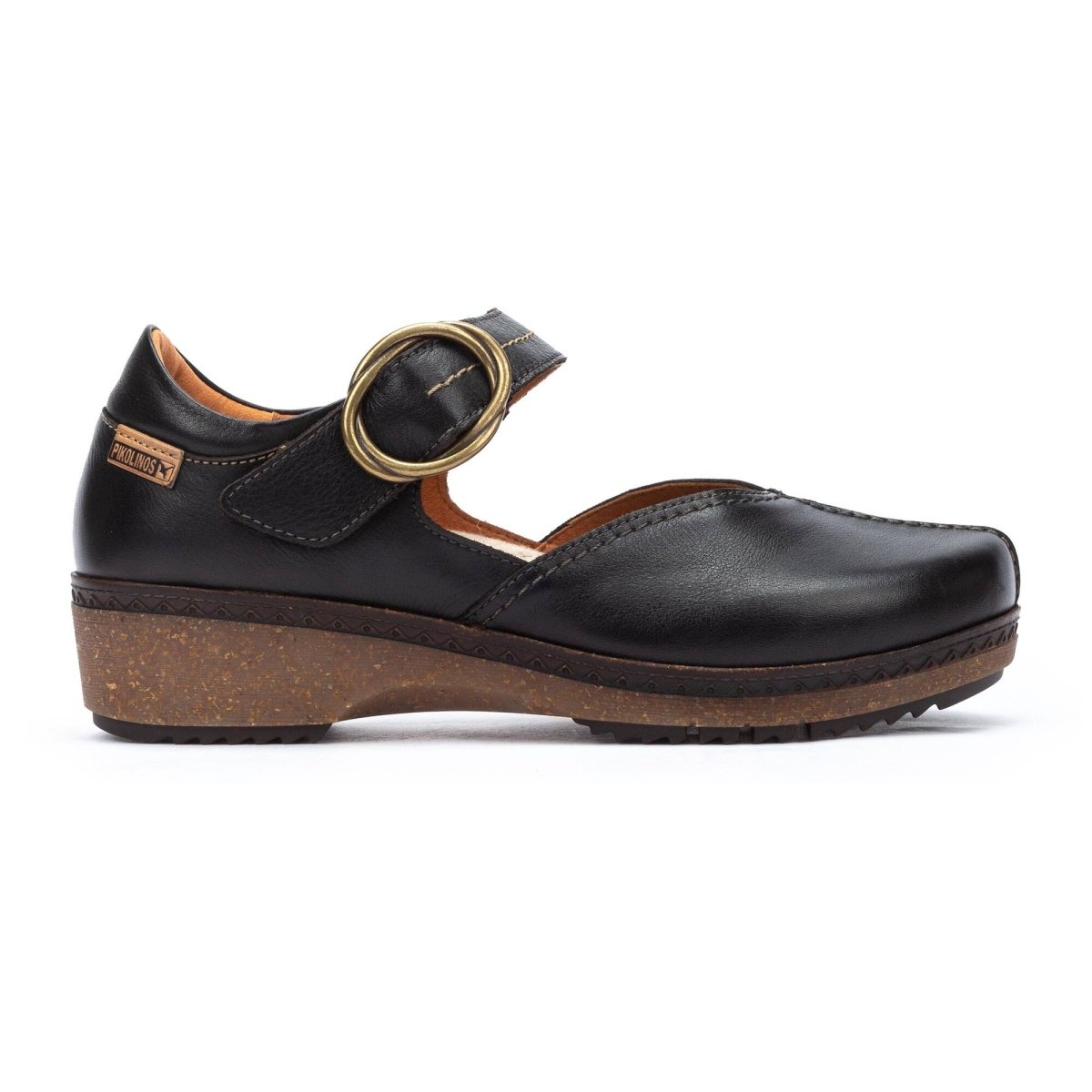 PIKOLINOS GRANADA W0W-4837 WOMEN'S CLOGS LEATHER SHOES IN BLACK - TLW Shoes