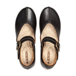 PIKOLINOS GRANADA W0W-4837 WOMEN'S CLOGS LEATHER SHOES IN BLACK - TLW Shoes