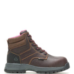 WOLVERINE WOMEN'S PIPER WATERPROOF COMPOSITE TOE 6" WORK BOOT (W10180) IN BROWN - TLW Shoes