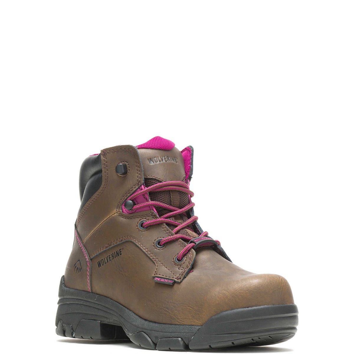 WOLVERINE WOMEN'S MERLIN 6" WATERPROOF COMPOSITE-TOE WORK BOOT (W10383) IN BROWN - TLW Shoes