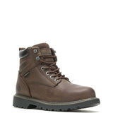WOLVERINE FLOORHAND WP MEN'S SOFT TOE 6" WORK BOOT (W10643) IN DK BROWN - TLW Shoes