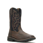 WOLVERINE MEN'S RANCHER WELLINGTON SOFT TOE WORK BOOT (W10768) IN BLACK/BROWN - TLW Shoes