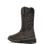 WOLVERINE MEN'S RANCHER WELLINGTON SOFT TOE WORK BOOT (W10768) IN BLACK/BROWN - TLW Shoes