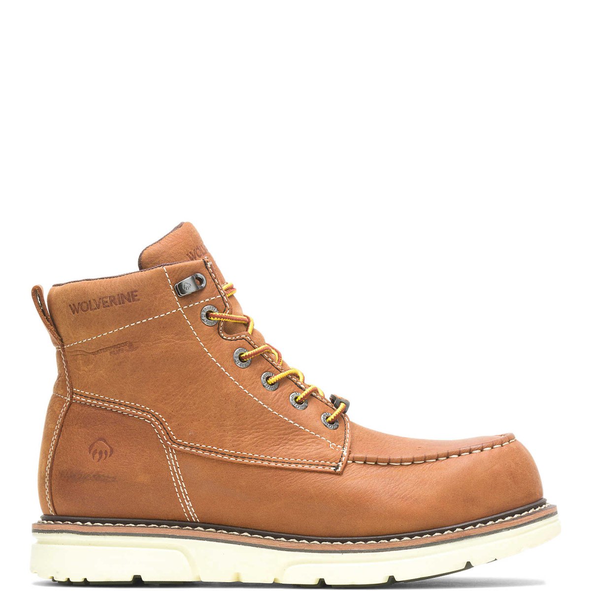 WOLVERINE I-90 DURASHOCKS® MOC-TOE CARBONMAX® 6" WORK BOOT (W201097) IN TAN - TLW Shoes