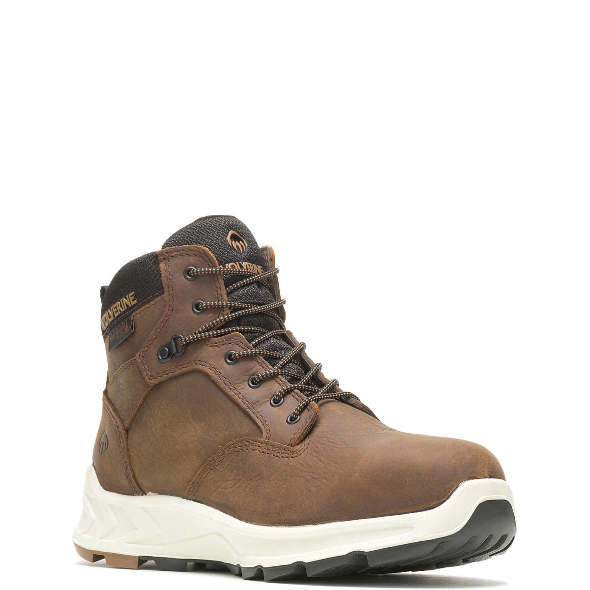 WOLVERINE SHIFTPLUS LX 6" SAFETY TOE MEN'S WORK BOOT (W201156) IN BROWN - TLW Shoes