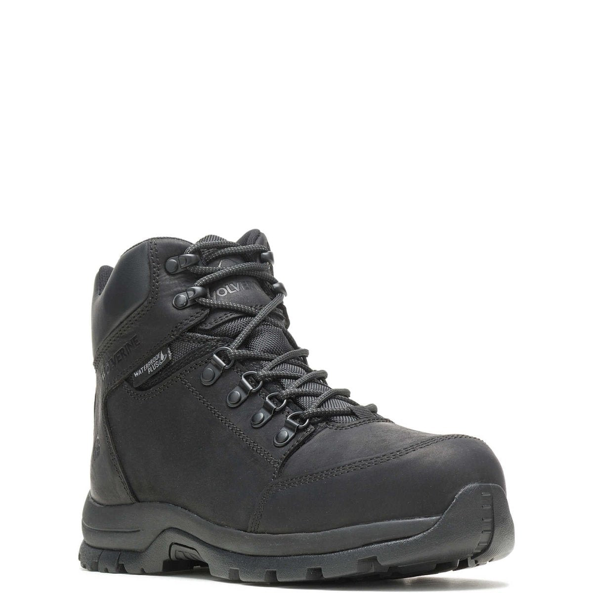 WOLVERINE GRAYSON MID ST MEN'S STEEL TOE WORK BOOT (W211042) IN BLACK - TLW Shoes