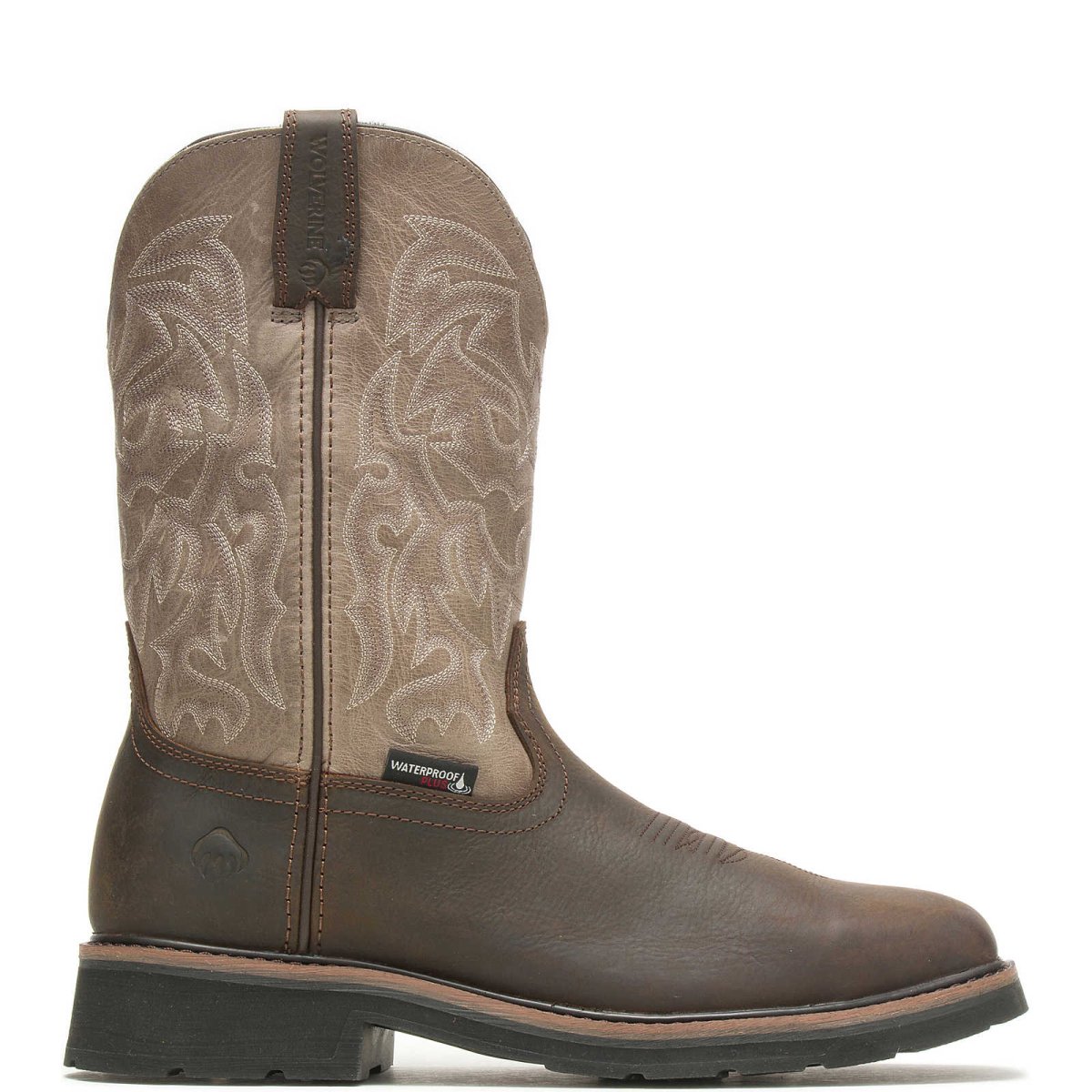 WOLVERINE MEN'S RANCHER WELLINGTON STEEL TOE WORK BOOT (W221030) IN DARK TAUPE - TLW Shoes