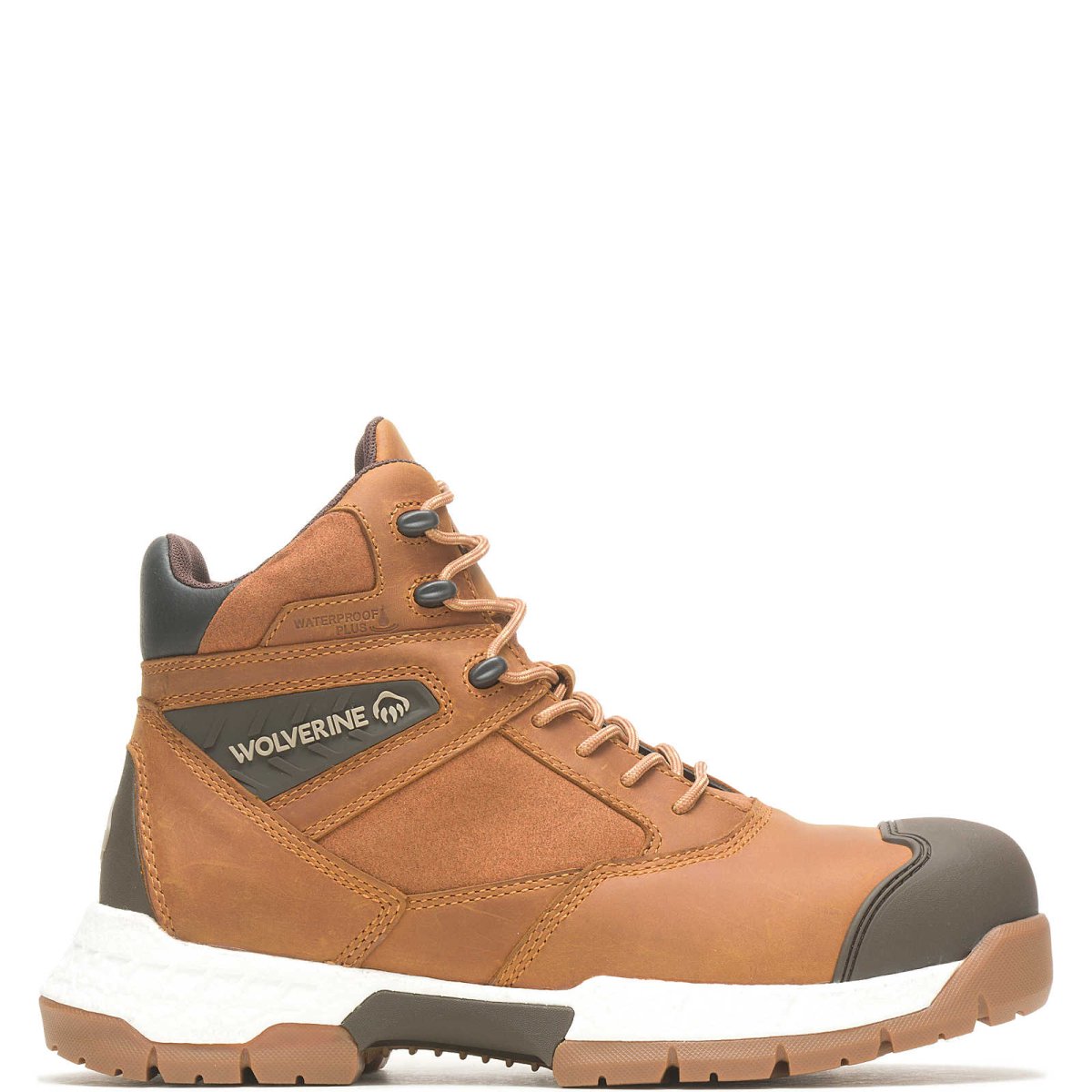 WOLVERINE RUSH ULTRASPRING™ 6" CARBONMAX® MEN'S SAFETY TOE WORK BOOT (W231040) IN HONEY - TLW Shoes