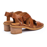 PIKOLINOS BLANES W3H-1892 WOMEN'S HEELED BUCKLE CLOSURE SANDALS IN BRANDY - TLW Shoes