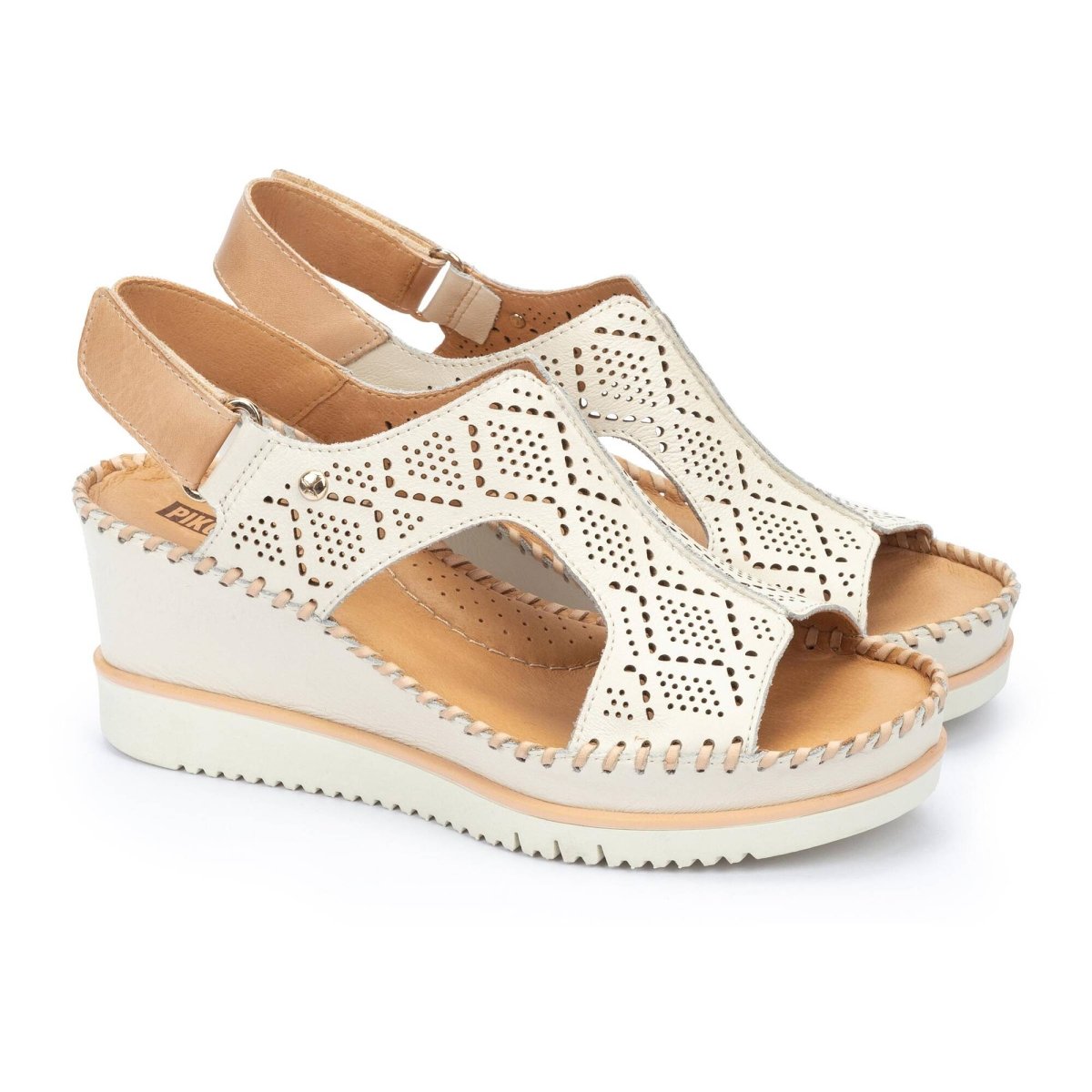 PIKOLINOS AGUADULCE W3Z-1775C1 WOMEN'S WEDGE SANDAL IN NATA - TLW Shoes