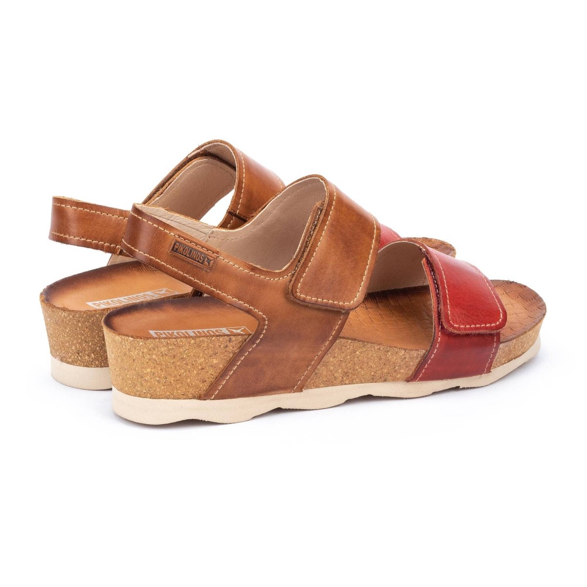 PIKOLINOS MAHON W9E-0503C1 WOMEN'S WEDGE SANDAL IN CORAL - TLW Shoes
