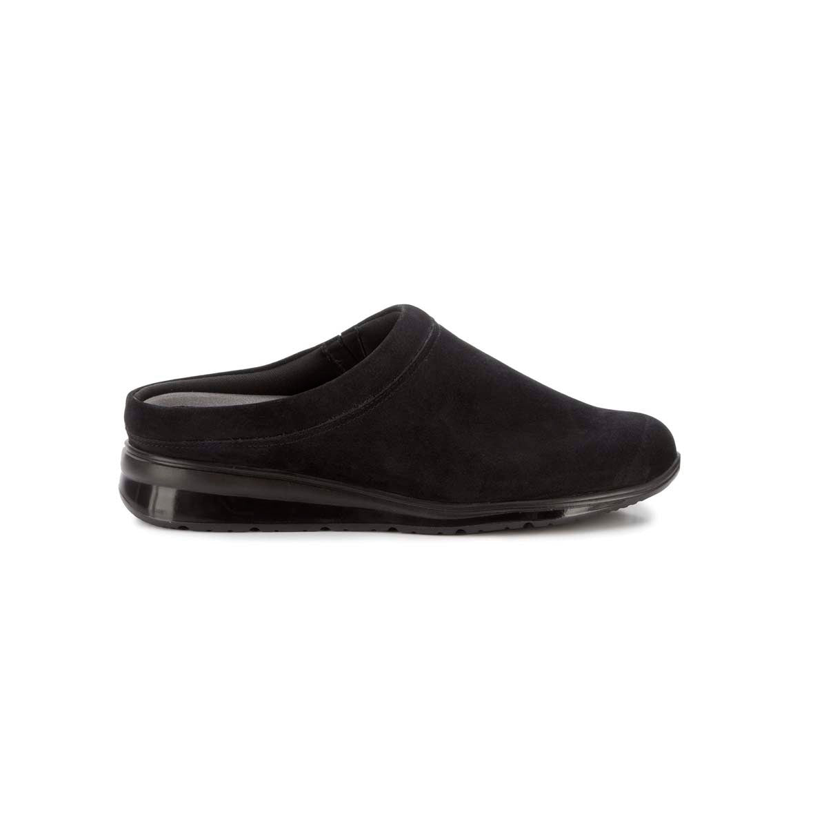 WALKING CRADLES WC DANA WOMEN CLOG SHOE IN BLACK NUBUCK - TLW Shoes