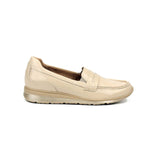 WALKING CRADLES WC DANNON WOMEN LOAFER IN VANILLA CRINKLE PATENT - TLW Shoes