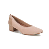 WALKING CRADLES WC HESTER WOMEN PUMP SLIP-ON IN NUDE KNIT FABRIC/NUDE LEATHER - TLW Shoes