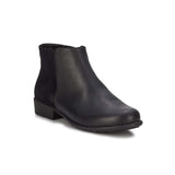 WALKING CRADLES WC LEWIS WOMEN PUT ON BOOTIE IN BLACK TUMBLED LEATHER - TLW Shoes