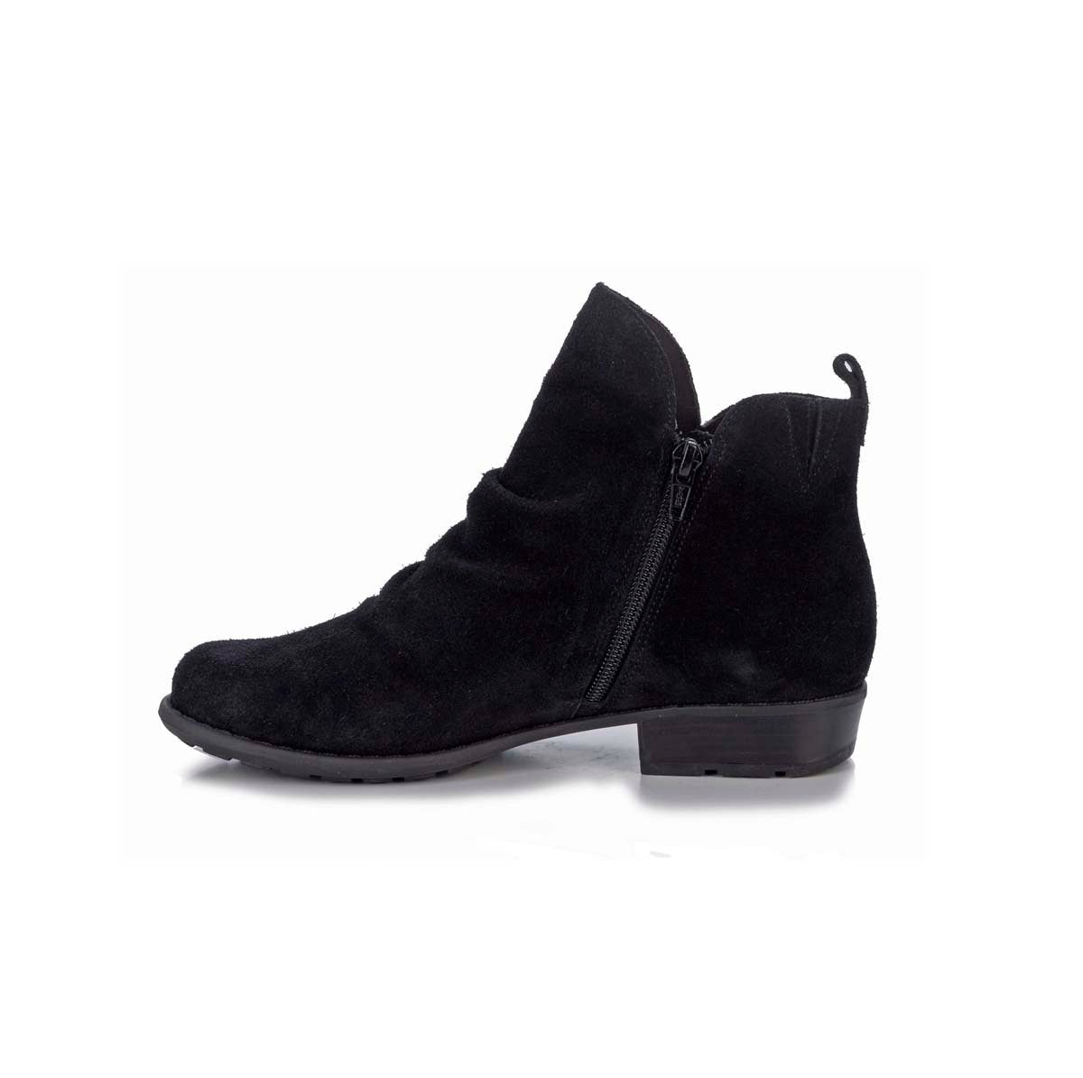 WALKING CRADLES WC LILITH WOMEN BOOTIE IN BLACK SUEDE - TLW Shoes