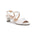WALKING CRADLES WC LIZA WOMEN STRAPS SANDAL IN WHITE SNAKESKIN PRINT LEATHER - TLW Shoes