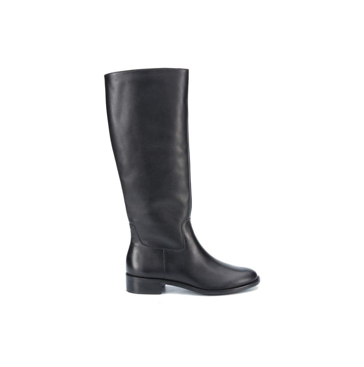 WALKING CRADLES WC MEADOW-W WOMEN RIDING BOOT IN BLACK CASHMERE LEATHER - TLW Shoes