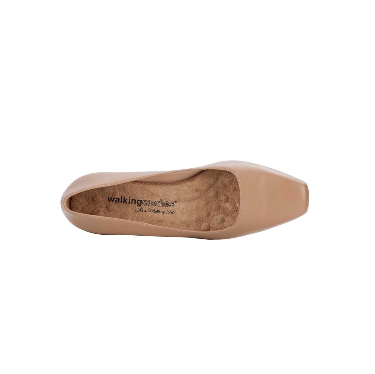 WALKING CRADLES WC MEREDITH WOMEN PUMP SLIP-ON IN NUDE CASHMERE LEATHER - TLW Shoes