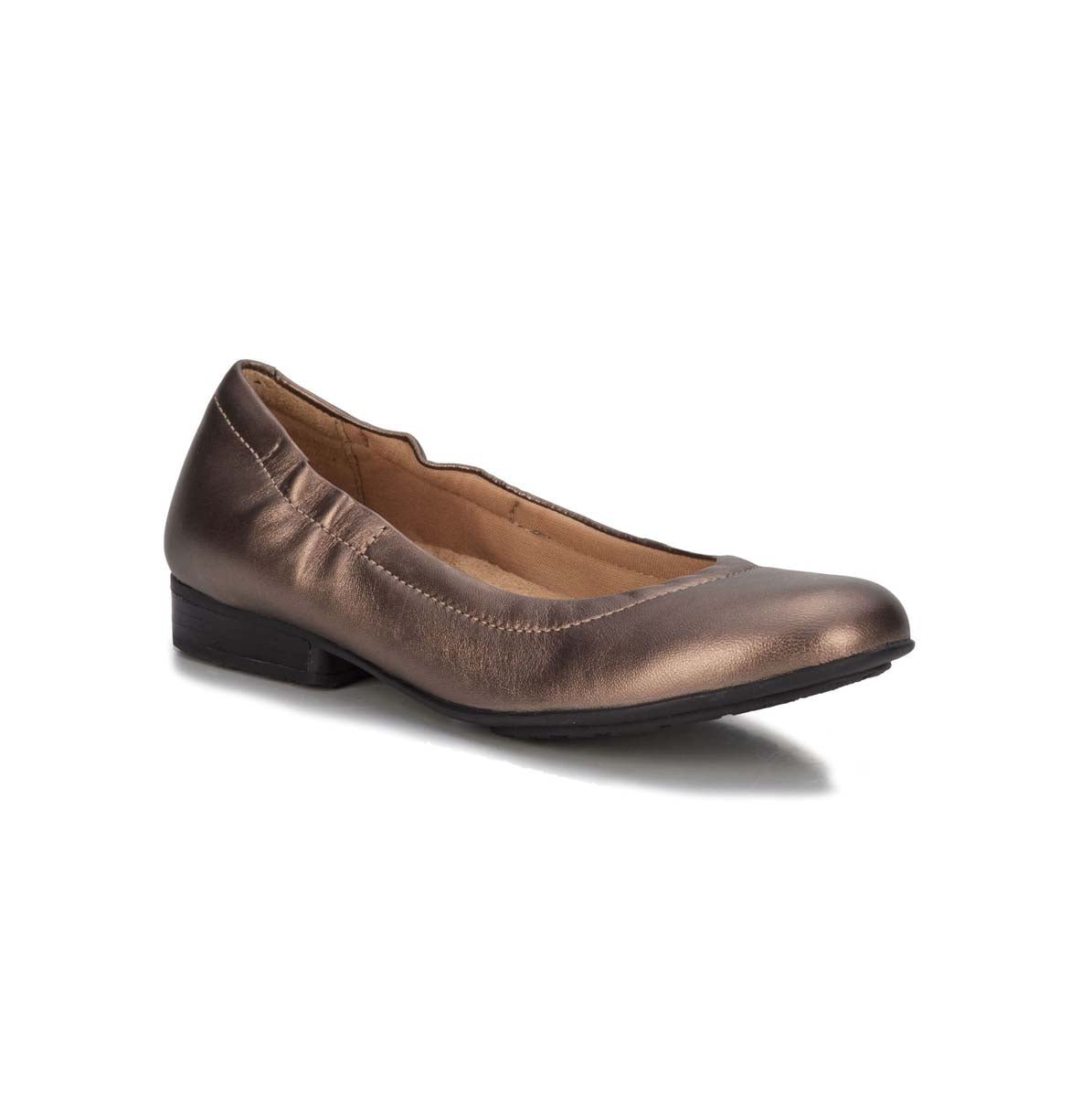 WALKING CRADLES WC TESS WOMEN FLAT SLIP-ON SHOE IN BRONZE MESTICO LEATHER - TLW Shoes