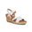 WALKING CRADLES WC ALBA WOMEN WEDGE SANDAL IN WHITE SOFT ATANADO LEATHER - TLW Shoes