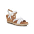 WALKING CRADLES WC ALBA WOMEN WEDGE SANDAL IN WHITE SOFT ATANADO LEATHER - TLW Shoes