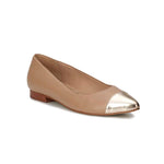WALKING CRADLES WC REMI WOMEN SLIP-ON SHOE IN NUDE CASHMERE/GOLD MIRROR LEATHER - TLW Shoes