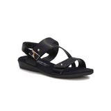 WALKING CRADLES CHLOE WOMEN SANDAL IN BLACK PATENT LIZARD PRINT - TLW Shoes