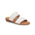 WALKING CRADLES WC CAMILLA WOMEN SLIP-ON SANDAL IN WHITE CASHMERE LEATHER - TLW Shoes
