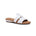 WALKING CRADLES WC CANDICE WOMEN SLIDE SANDAL IN WHITE NAPPA LEATHER/PATENT - TLW Shoes