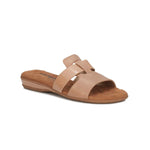WALKING CRADLES WC CANDICE WOMEN SLIDE SANDAL IN NUDE NAPA LEATHER/PATENT - TLW Shoes