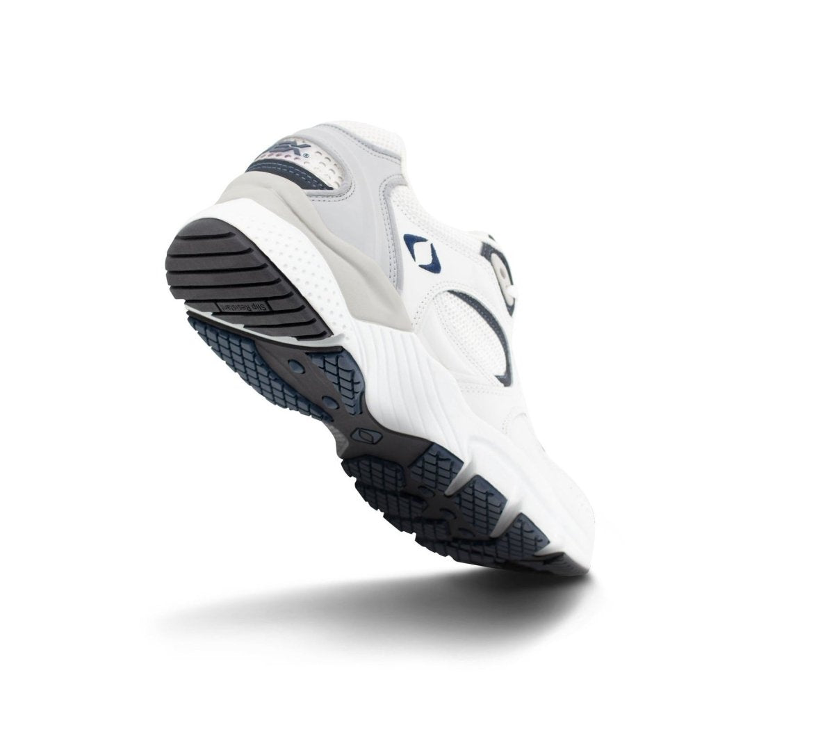 APEX X521M BOSS RUNNER MEN'S ACTIVE SHOE IN WHITE/NAVY. - TLW Shoes