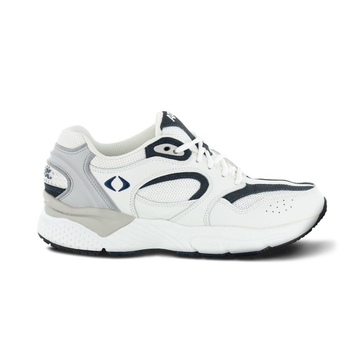 Apex X521m Boss Runner Men's Active Shoe In White/navy. - TLW Shoes