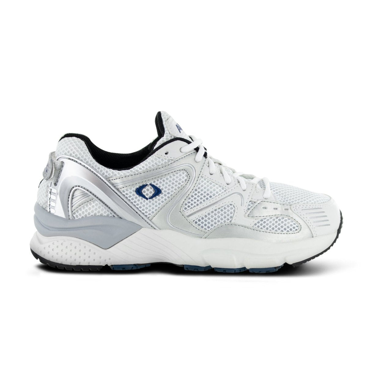 APEX X522M BOSS RUNNER MEN'S ACTIVE SHOE IN WHITE/SILVER/BLUE - TLW Shoes