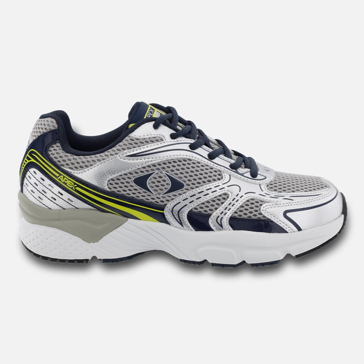 Apex X523m Boss Runner Men's Active Shoe X Last In Silver/blue - TLW Shoes