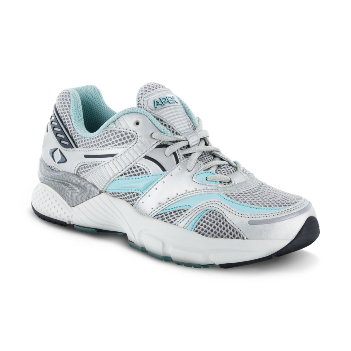 Apex X527w Boss Runner Women's Active Shoe X Last In Silver/sea Blue - TLW Shoes