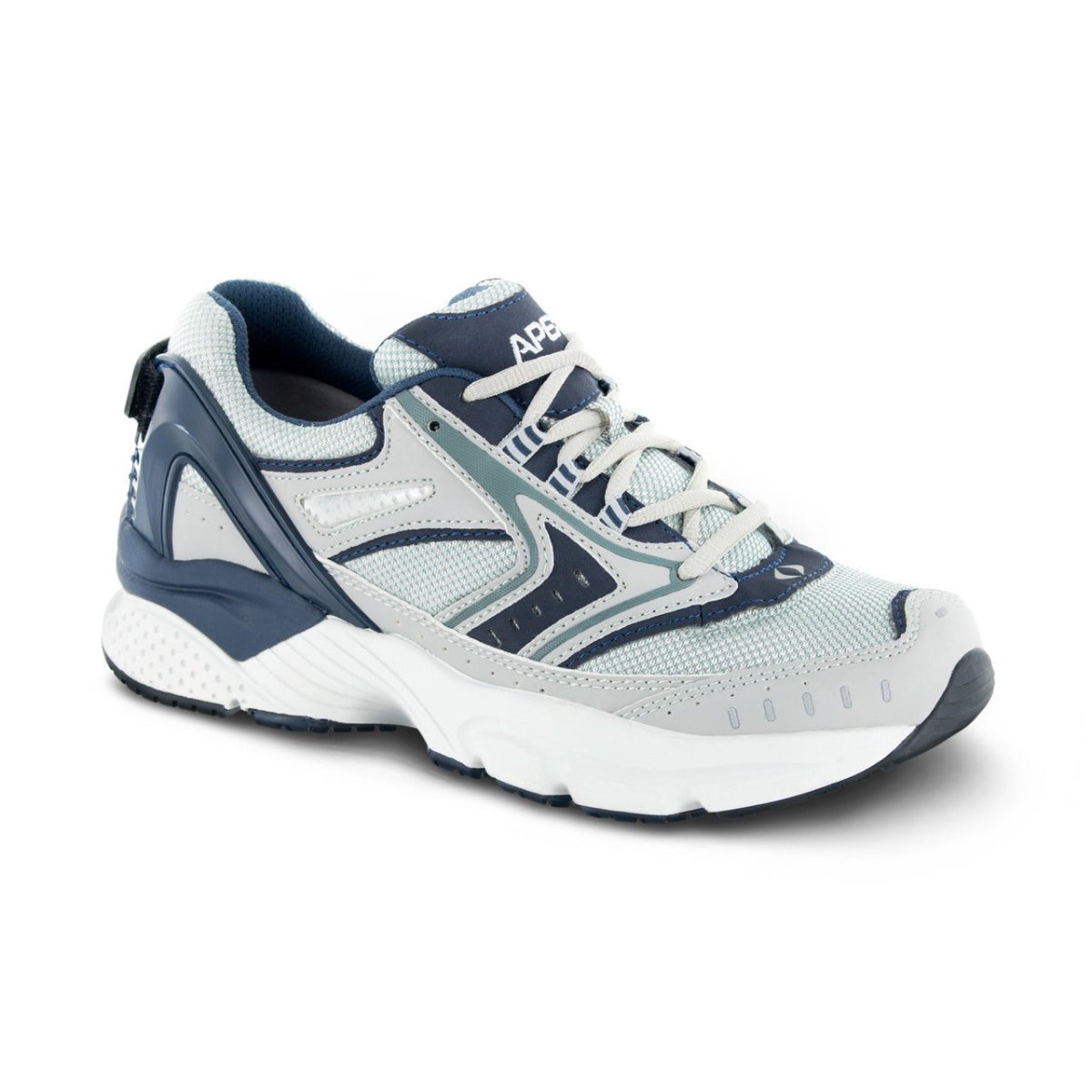 Apex X532m Rhino Runner Men's Active Shoe In Silver/blue - TLW Shoes